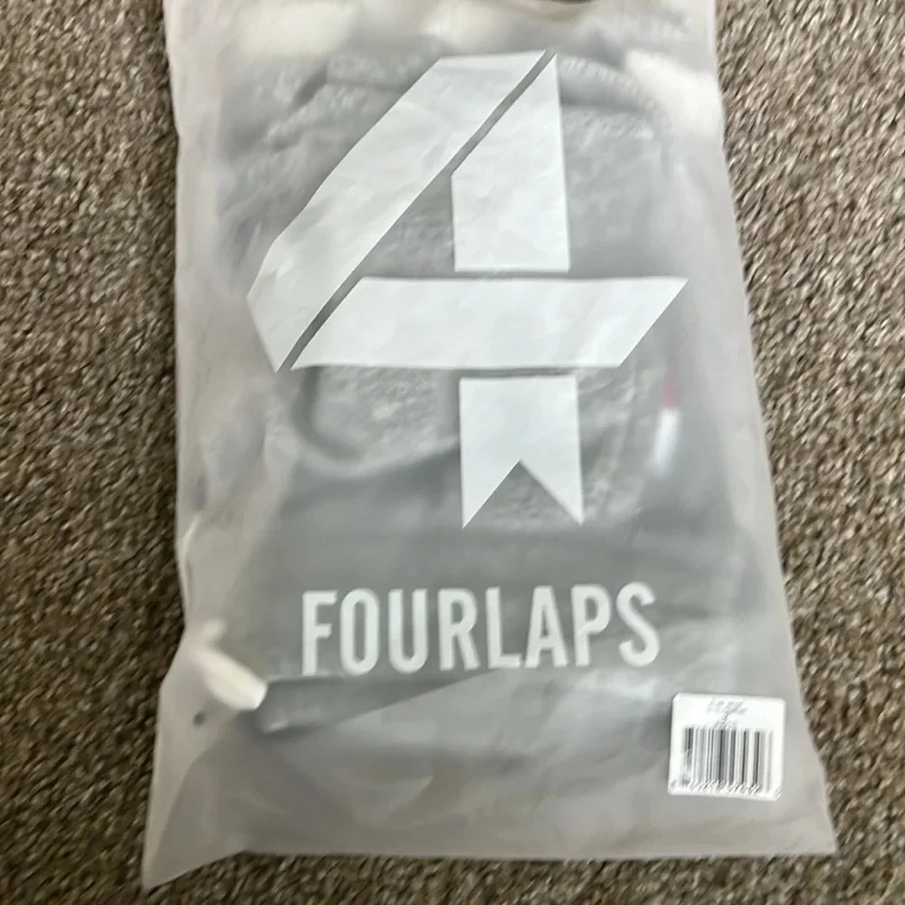 NWT Four 4 Laps Rush Short 5” Terry Fabric Athletic Fit Shorts Size M Grey - Picture 12 of 13